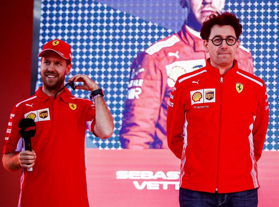 Foto zur News: Trotz Ferrari-Durststrecke: Binotto laut Vettel der richtige Mann