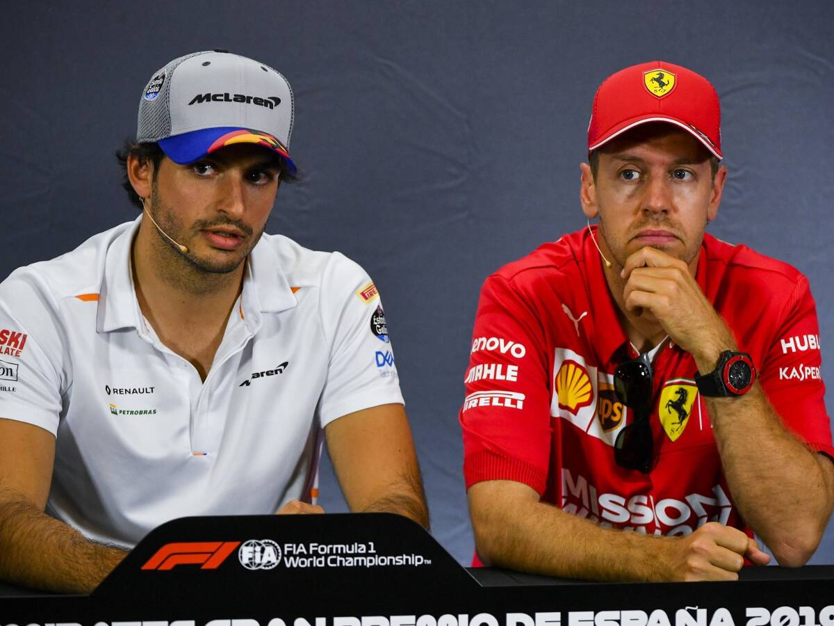 Foto zur News: Carlos Sainz: Vettel muss sich wegen Leclerc Sorgen machen
