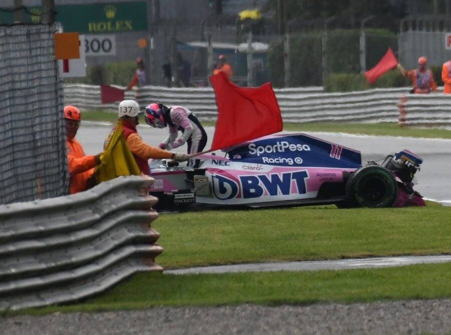 Foto zur News: Sergio Perez: Kritik an Regenreifen nach Trainingsunfall in Monza