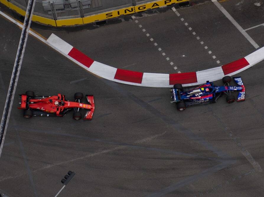 Foto zur News: "Sehr spät gesehen": Fast-Crash zwischen Vettel und Gasly