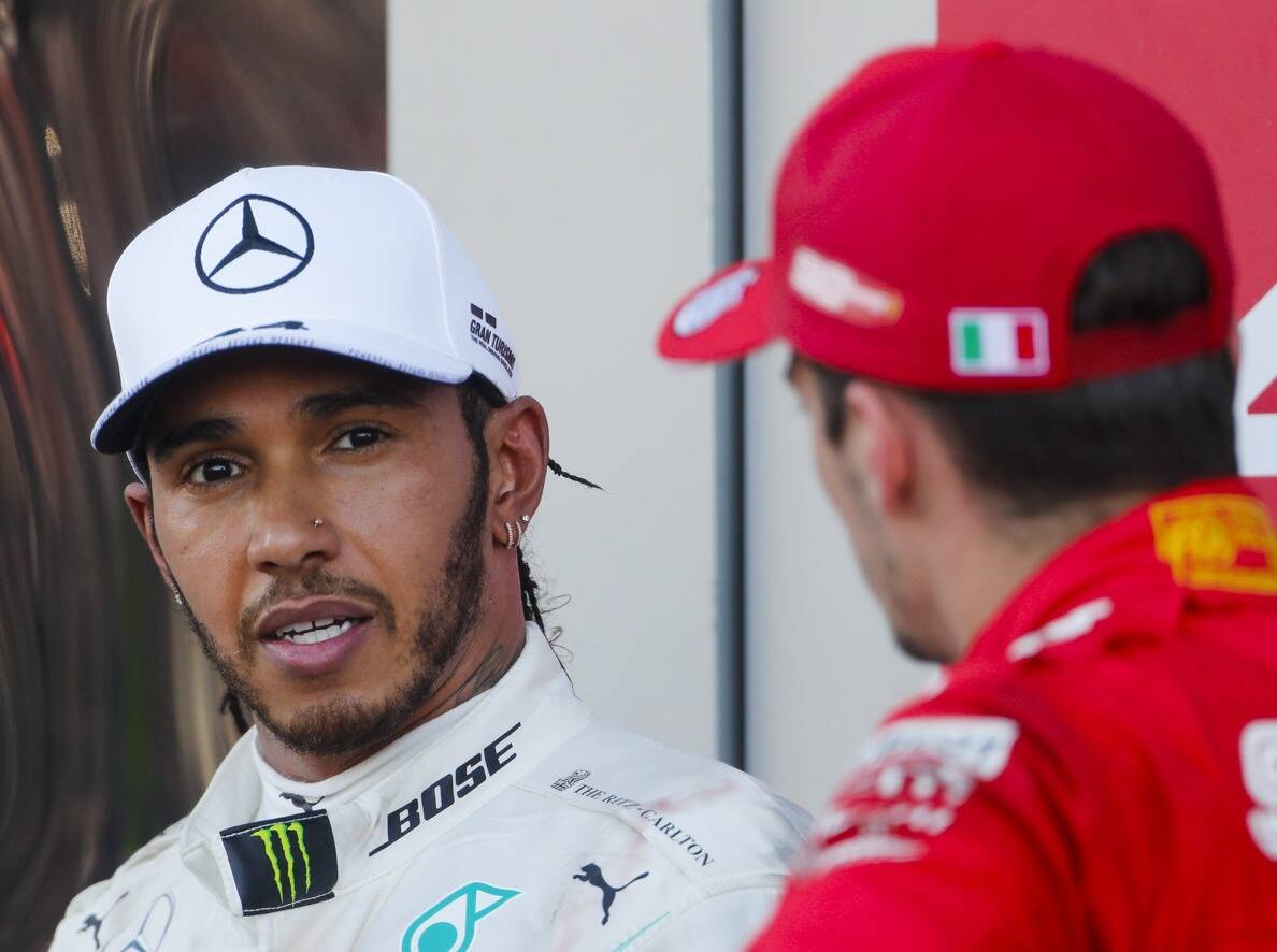 Foto zur News: Hamilton wundert sich über Leclerc: Ich hätte Platz nicht hergegeben