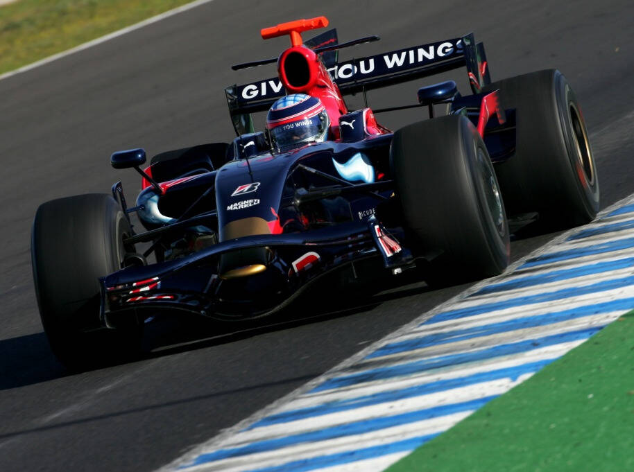 Foto zur News: Sato und der Toro-Rosso-Test 2008: "Es war sehr ernst!"