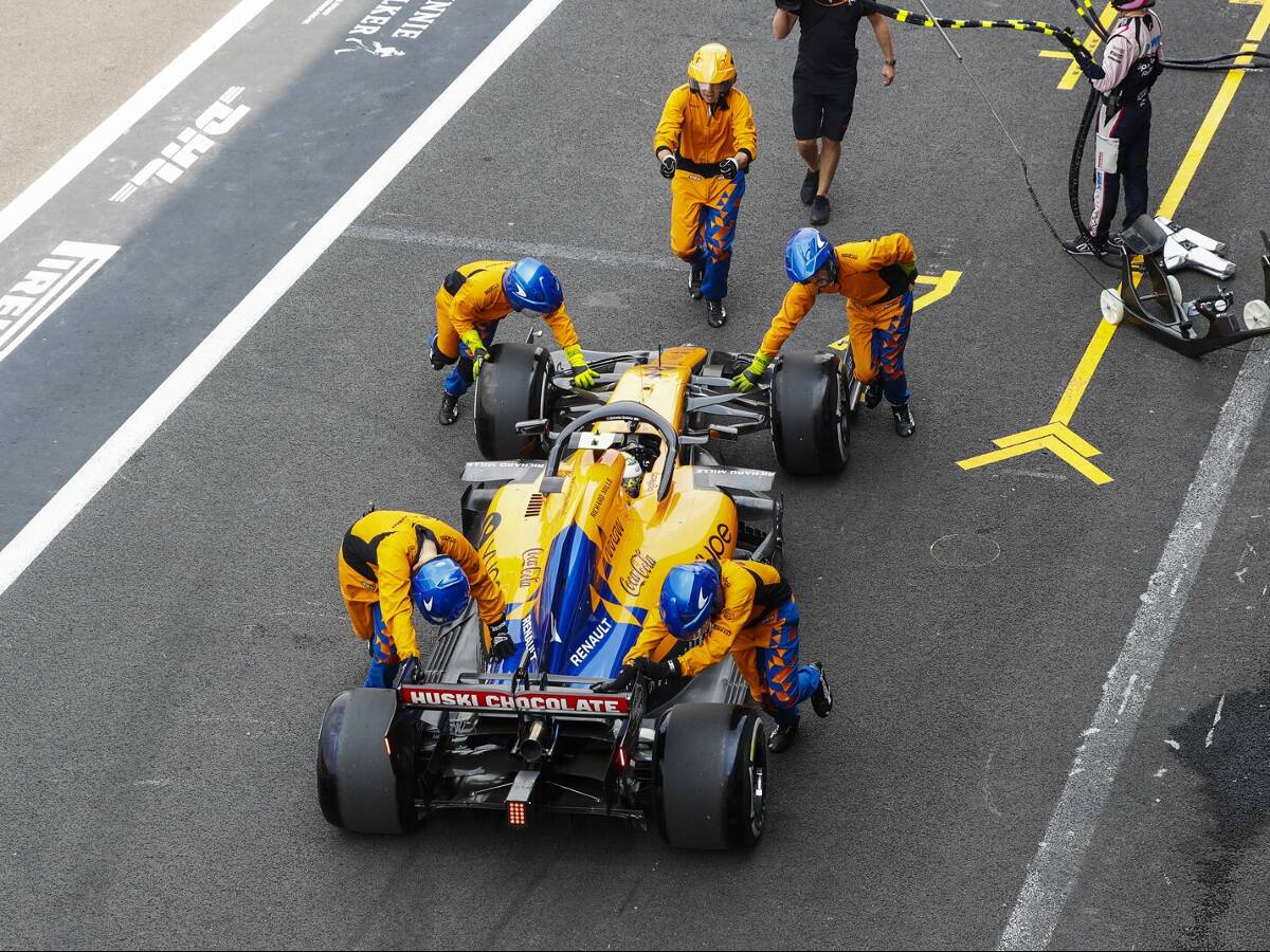 Foto zur News: McLaren entkommt Strafe: War Norris' Reifen fest oder nicht?
