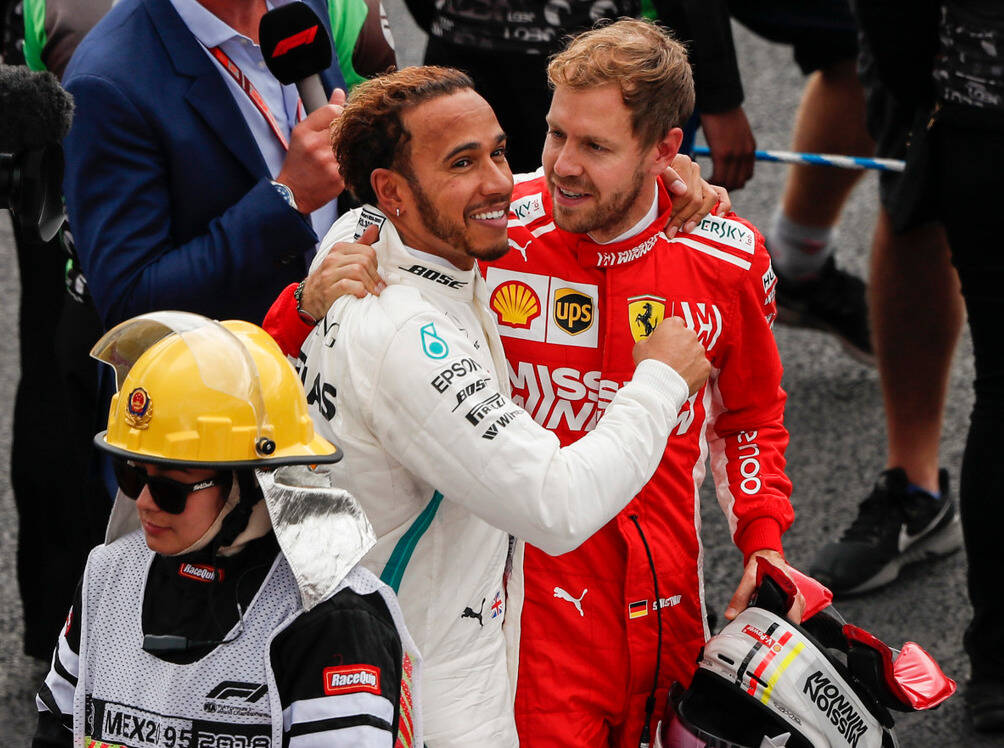 Foto zur News: Sebastian Vettel: Wer Hamilton nicht gratulieren kann, ist ein "Depp"!