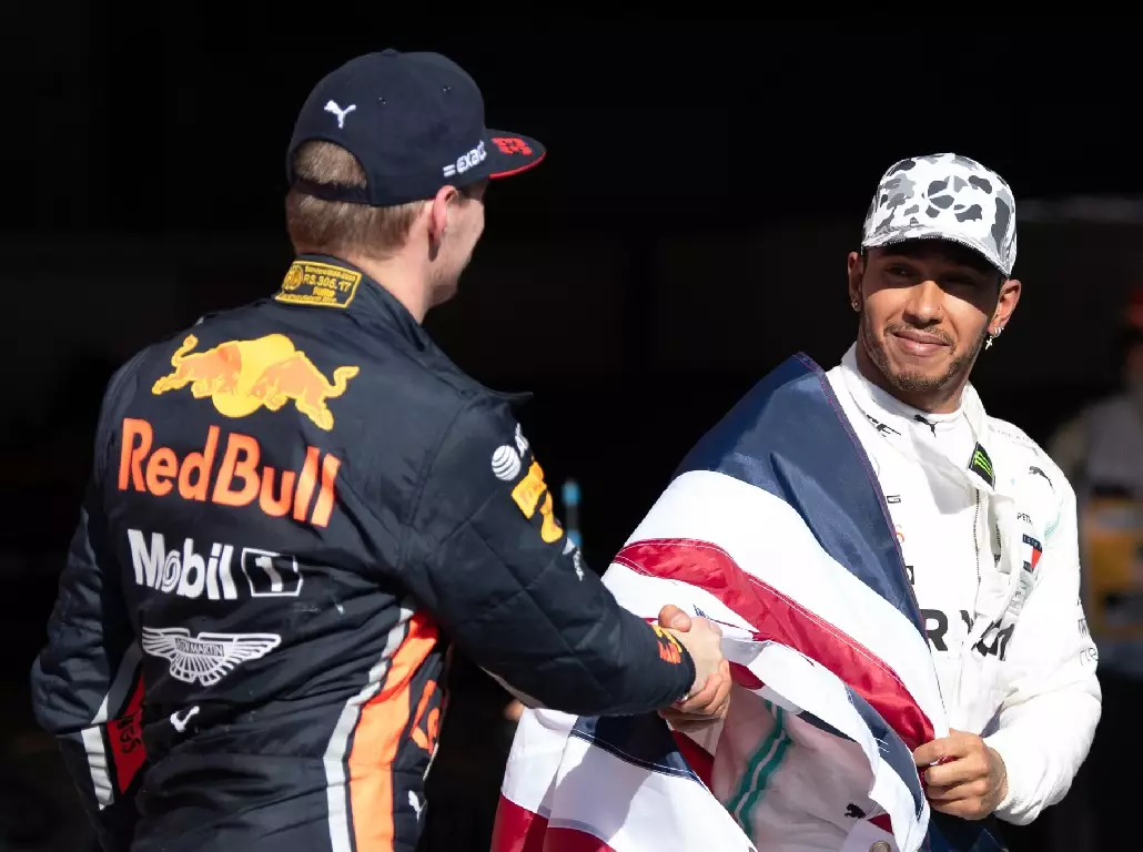 Max Verstappen, Lewis Hamilton Foto zur News: Lewis Hamilton: Aussprache mit Max Verstappen in Austin