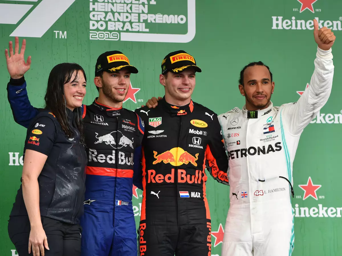 Foto zur News: Formel 1 Brasilien 2019: Verstappen gewinnt verrücktes Finish!