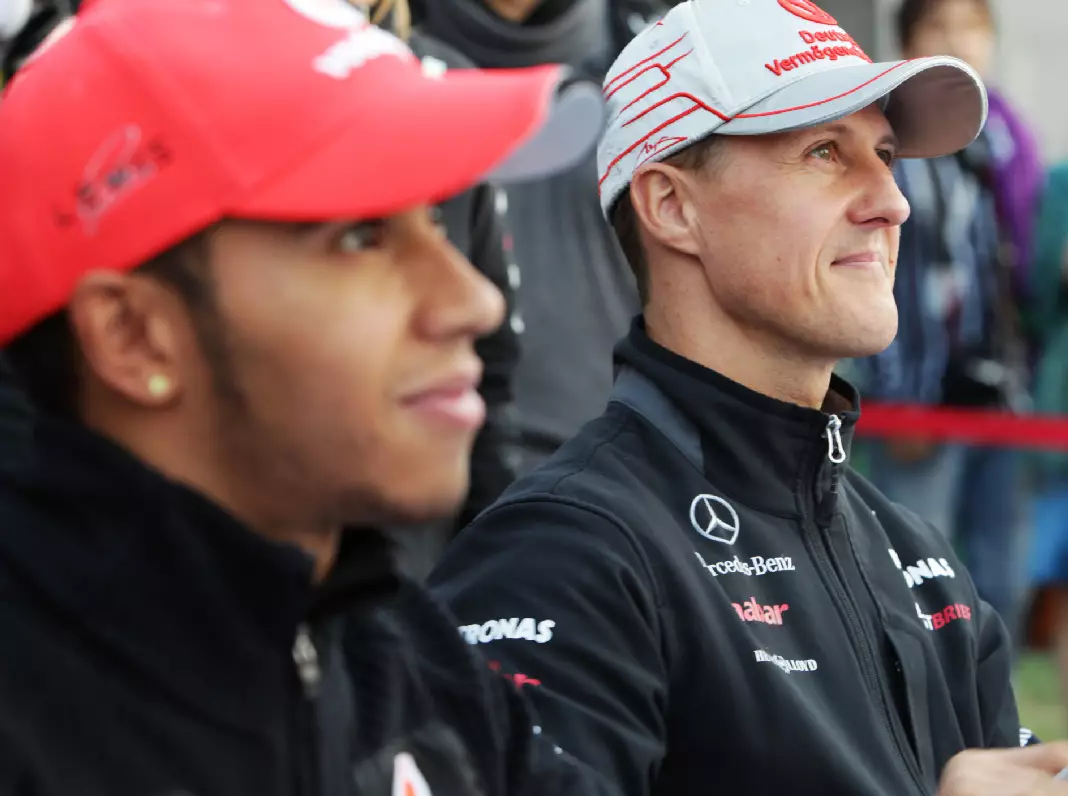 Michael Schumacher, Lewis Hamilton Foto zur News: Schon 2008 prophezeite Schumacher: Hamilton kann meine Rekorde brechen!