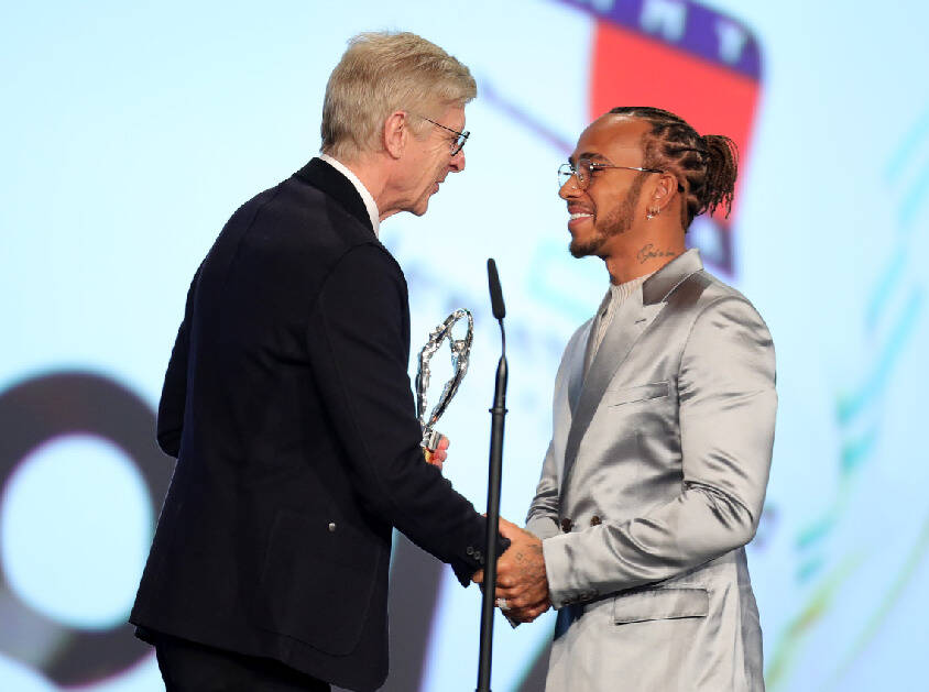 Foto zur News: Laureus-Award: Lewis Hamilton als Sportler des Jahres ausgezeichnet
