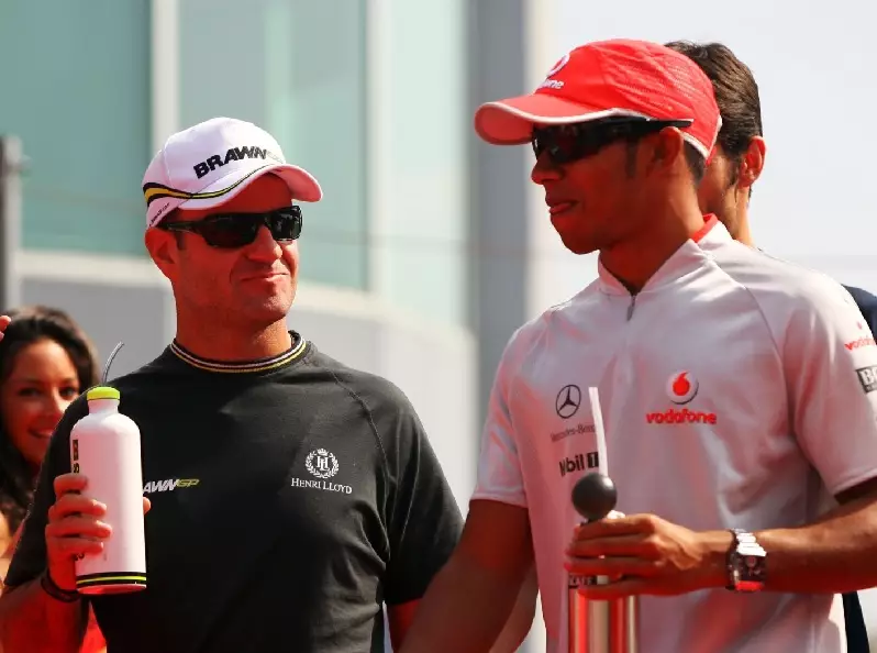Rubens Barrichello, Lewis Hamilton Foto zur News: Barrichello verrät: Wäre fast McLaren-Teamkollege von Hamilton geworden