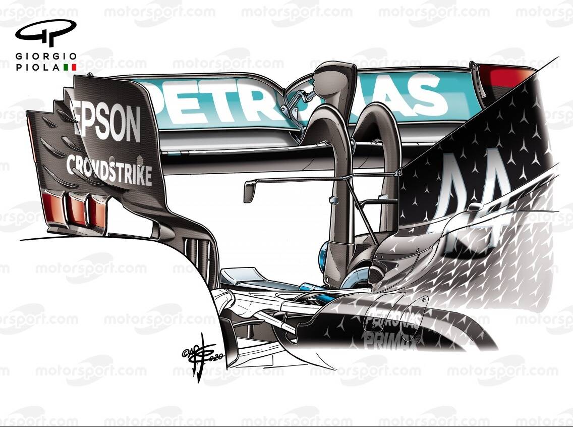 Foto zur News: Formel-1-Technik: Mercedes' Heckflügel-Entwicklung