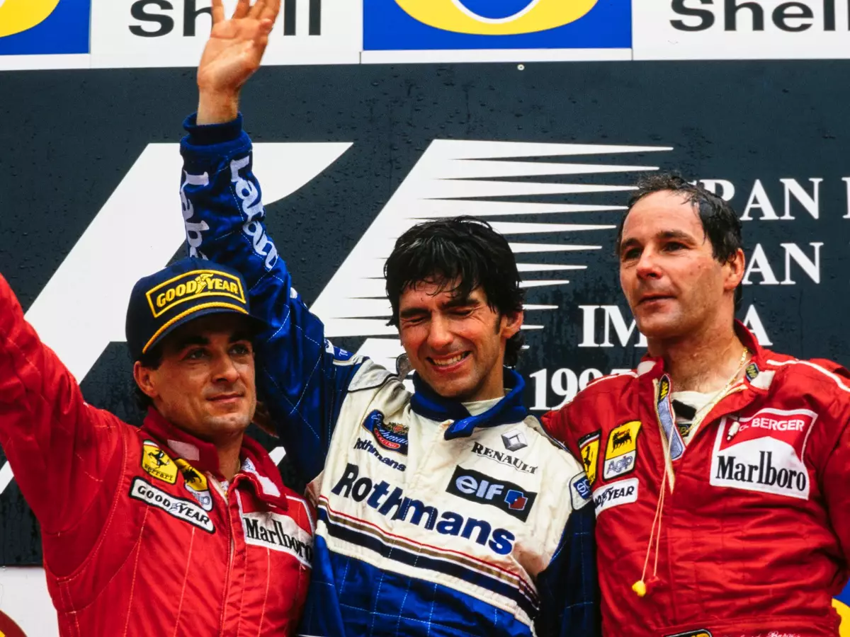 Jean Alesi, Damon Hill, Gerhard Berger Foto zur News: Imola 1995: Das vergessene Rennen im ersten Jahr nach Sennas Tod