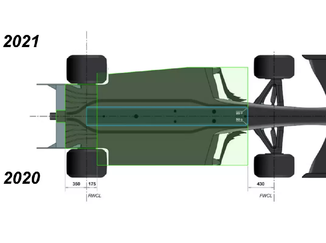Unterboden Foto zur News: Warum 2021 keine "gebrauchten", sondern "neue" Formel-1-Autos fahren