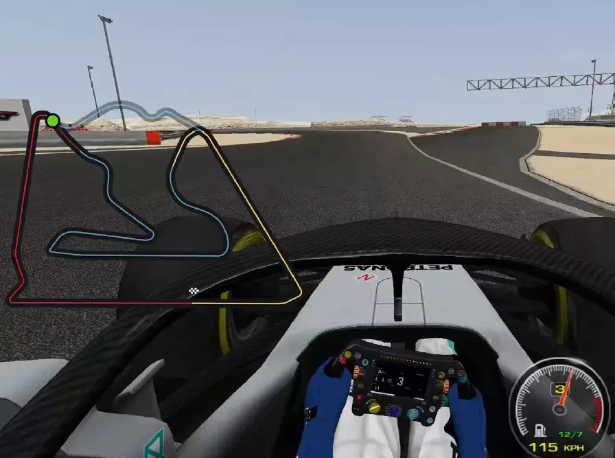 Screenshot Bahrain Foto zur News: Video: Der "Oval"-Kurs in Bahrain als Formel-1-Alternative?