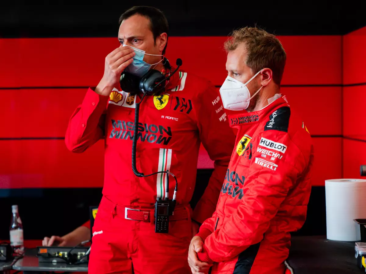 Sebastian Vettel Foto zur News: Ferrari: Schutzmasken für Garagencrew größte Herausforderung
