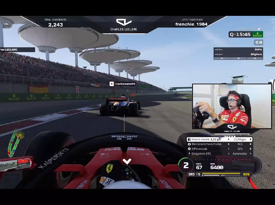 Charles Leclerc Foto zur News: Lehren aus dem Corona-Lockdown: Twitch als Zukunft der Formel 1?