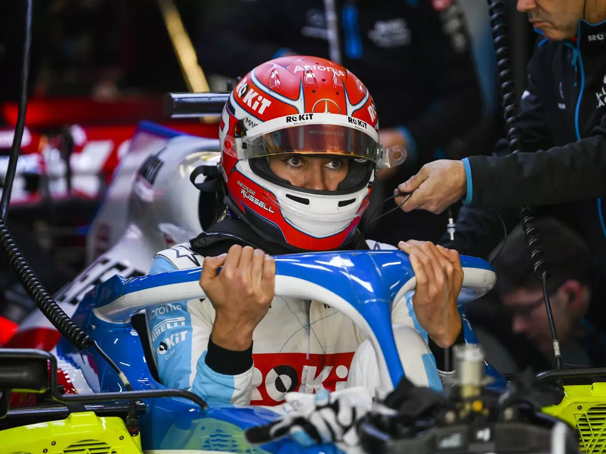 George Russell Foto zur News: Russell über F1-Neustart: Fahren an sich nicht die größte Fehlerquelle