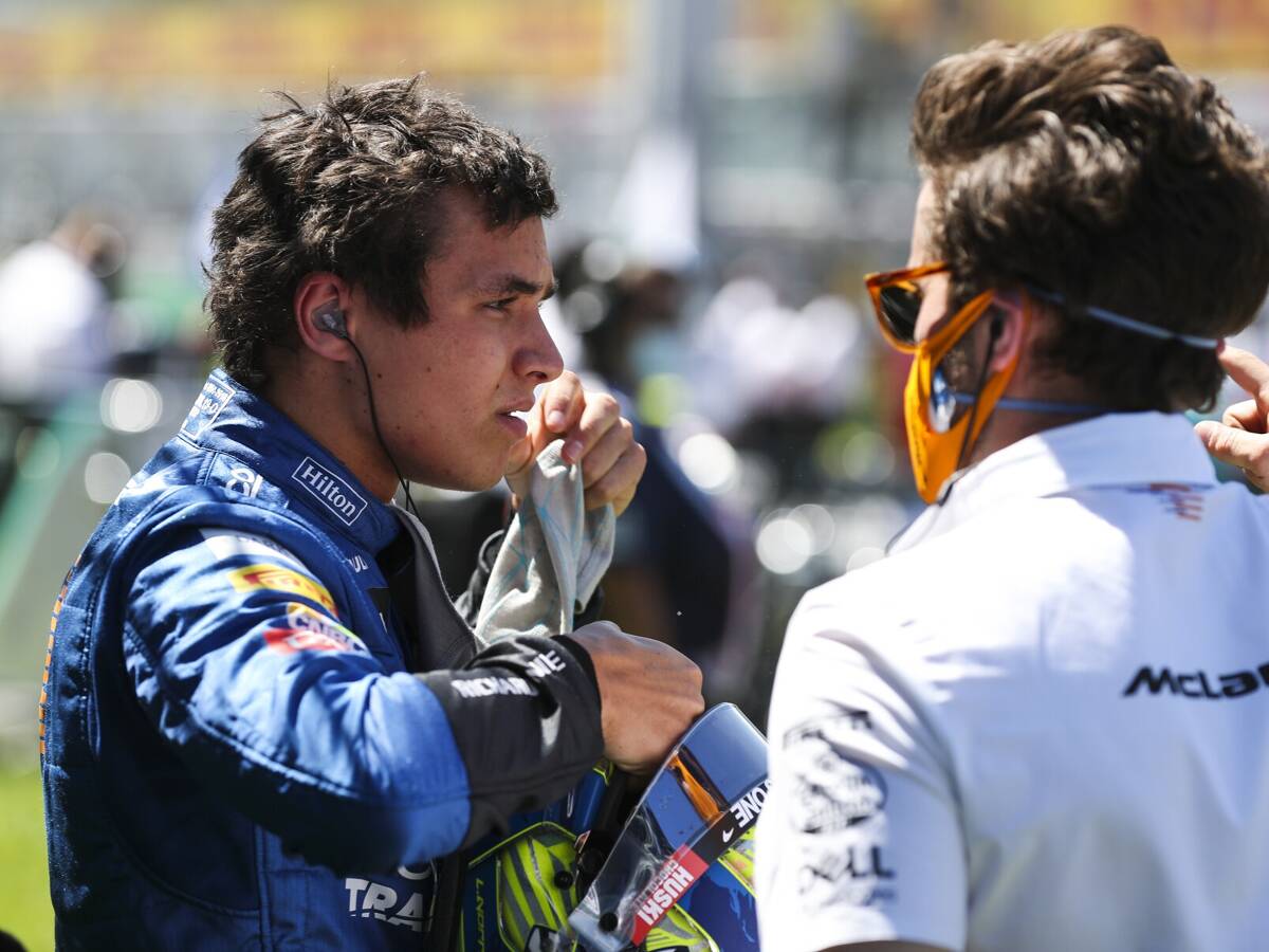 Foto zur News: Mit Wasserflasche getrickst? Das sagt McLaren zu Norris' Corona-Kontrolle