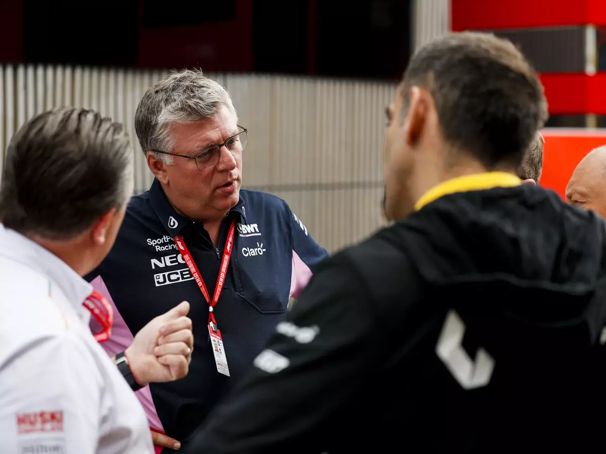 Zak Brown, Otmar Szafnauer, Cyril Abiteboul, Frederic Vasseur Foto zur News: "Um unseren Namen reinzuwaschen": Racing Point denkt an Berufung