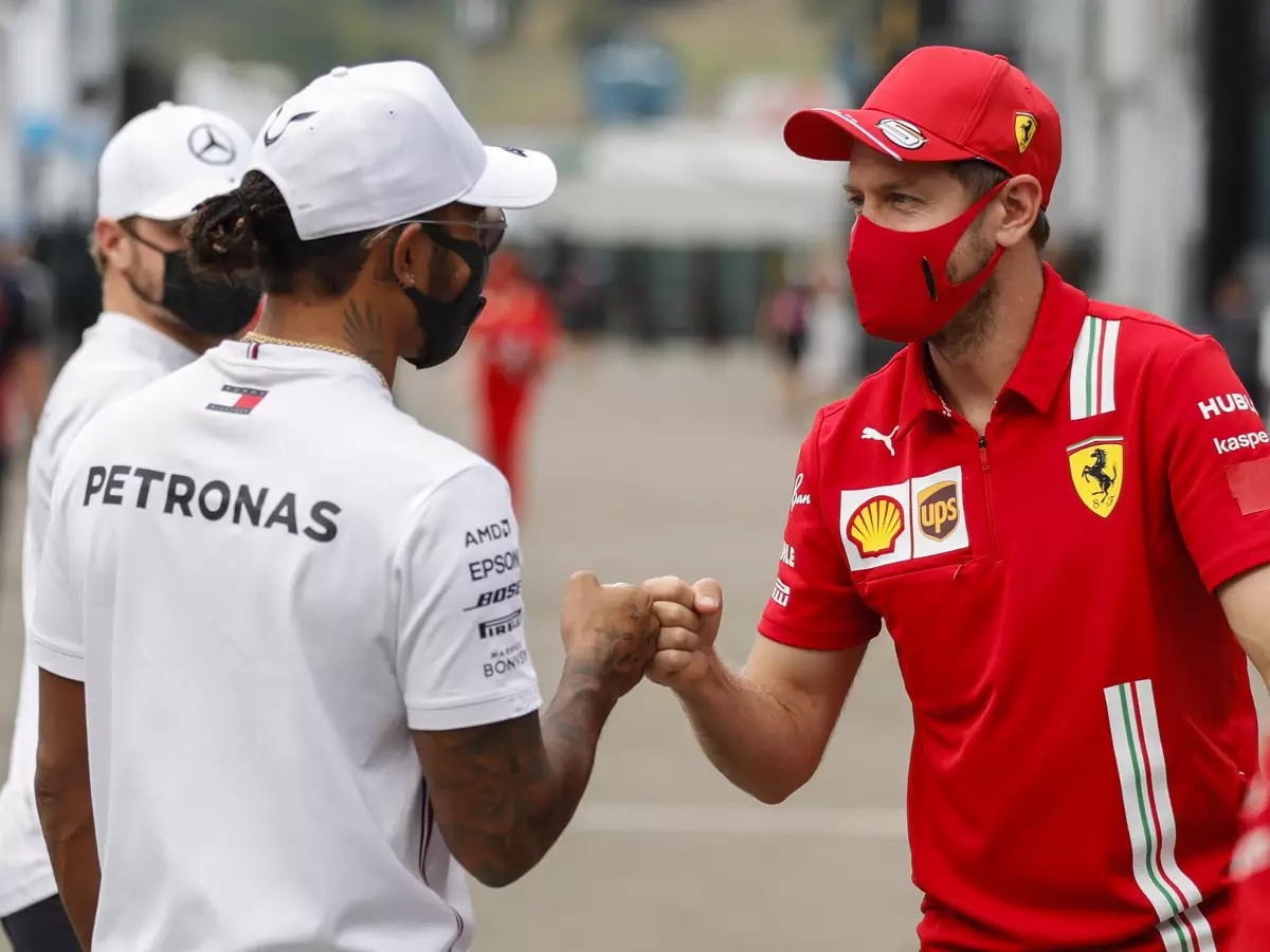 Lewis Hamilton, Sebastian Vettel Foto zur News: Lewis Hamilton: Vettels Erfahrung wird Aston Martin helfen