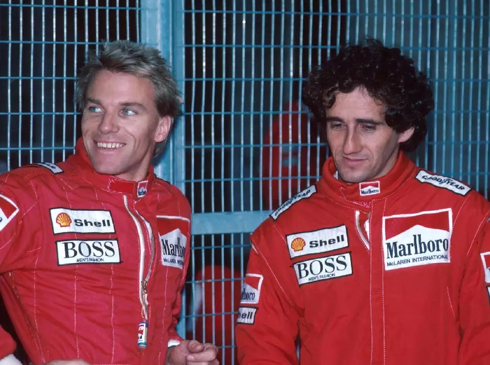 Stefan Johansson, Alain Prost Foto zur News: Johansson: Prost hat seine Teamkollegen auf ein neues Level gehoben