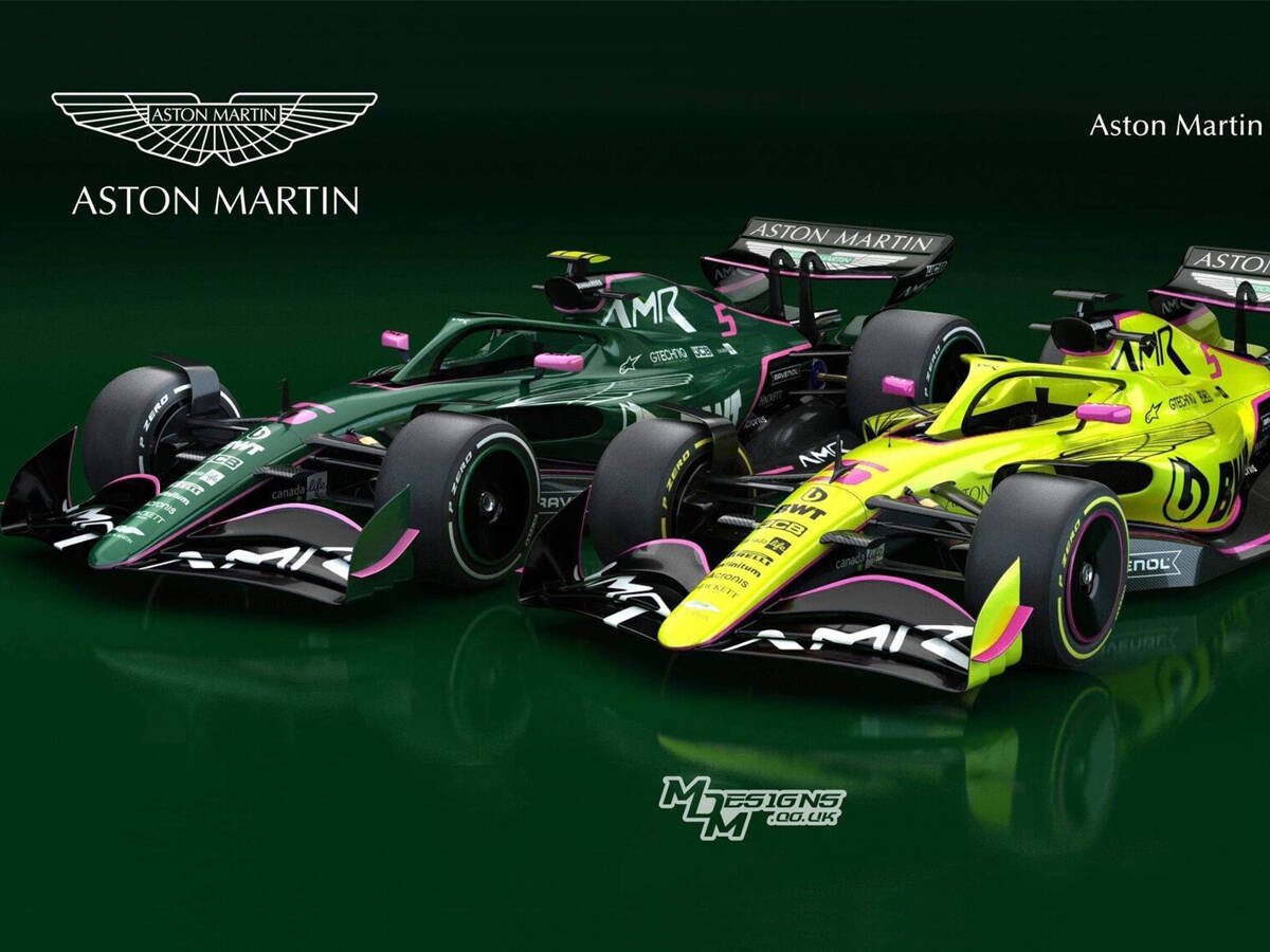 Foto zur News: Vettels neue Farben bei Aston Martin: British Racing Green #AND# Pink?