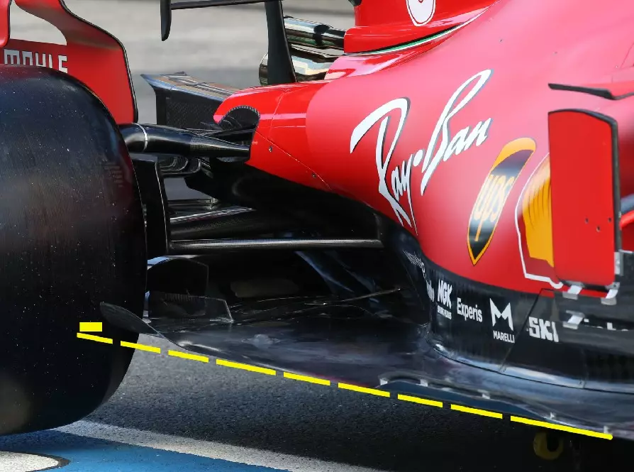 Ferrari-Unterboden für 2021 Foto zur News: Formel-1-Technik in Portugal: Ferrari testet 2021er-Unterboden