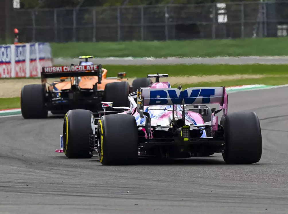 Lando Norris, Sergio Perez Foto zur News: Racing Point: Keine Updates mehr im Kampf um P3 in der WM