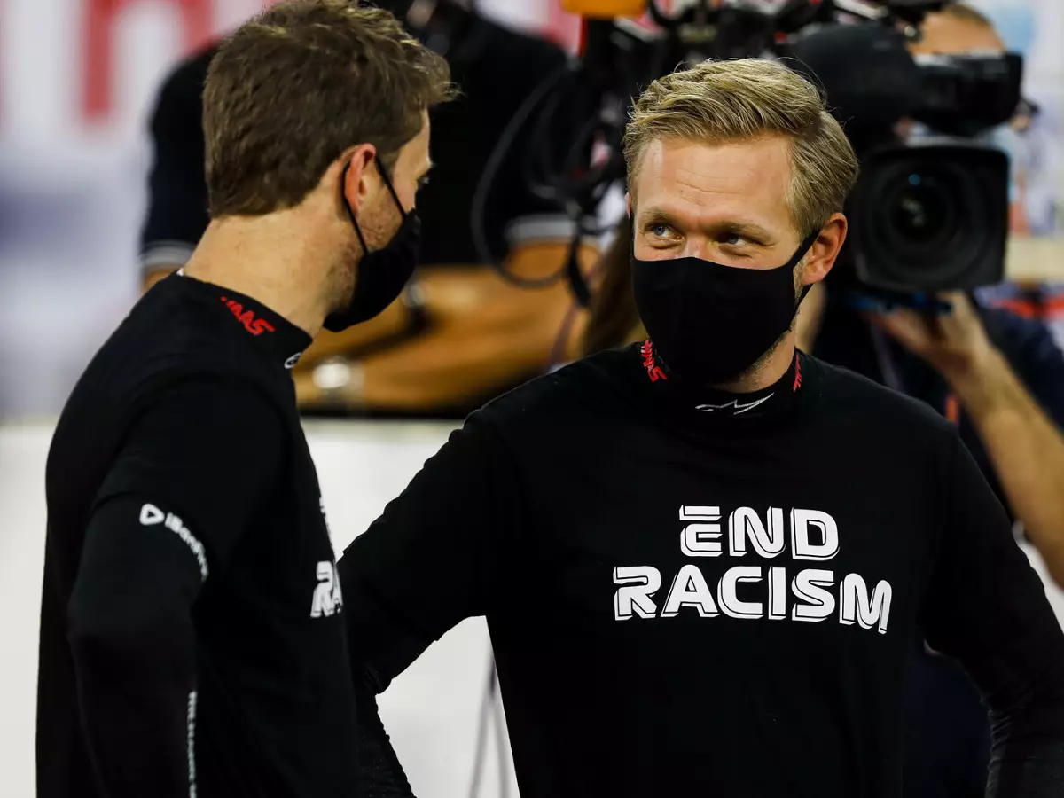 Foto zur News: Kevin Magnussen: Ich muss echt meinen Hut vor Romain ziehen!