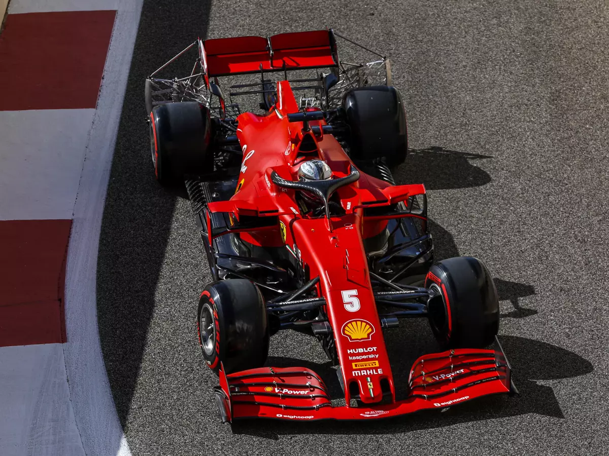 Foto zur News: 2021er-Unterboden getestet: Vettel hilft bei Entwicklung des neuen Ferrari