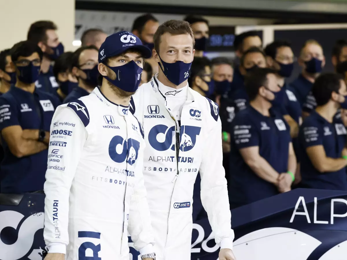 Pierre Gasly, Daniil Kwjat Foto zur News: AlphaTauri: Mehr Punkte als je zuvor, aber trotzdem nur WM-Siebter
