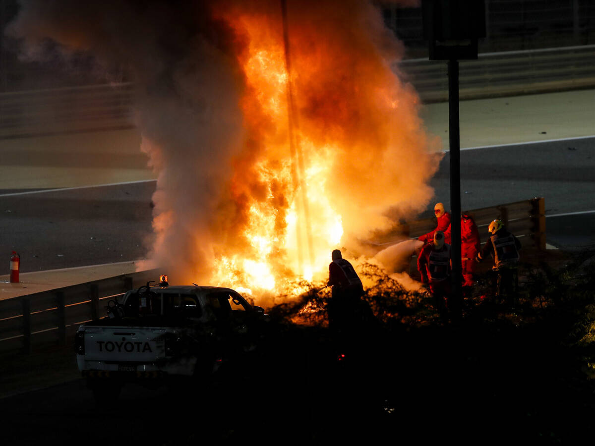 Foto zur News: Romain Grosjean: Fahrer haben Feuerunfälle verdrängt