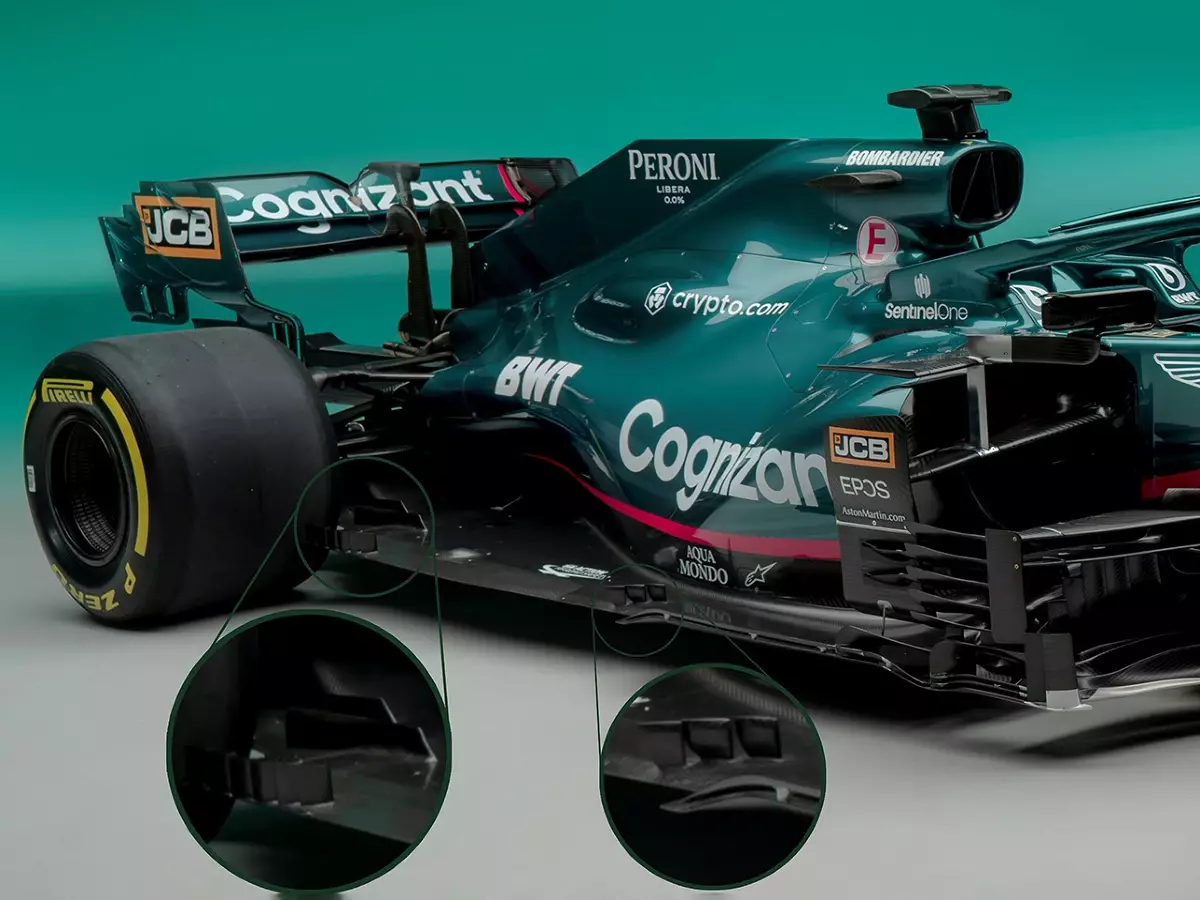 Aston Martin AMR21 Foto zur News: Formel-1-Technik: Die Neuerungen am Aston Martin AMR21