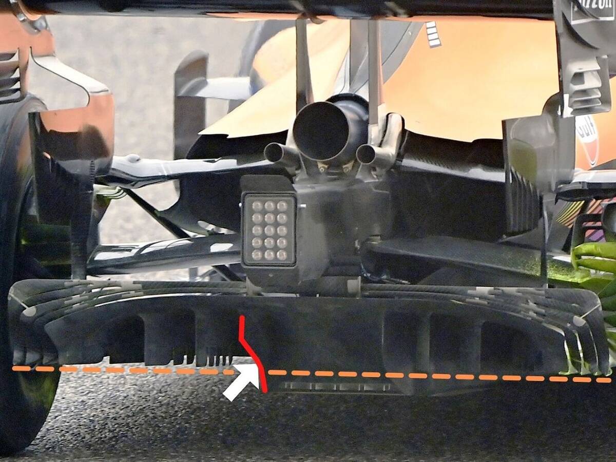 Foto zur News: Diffusor-Innovation: So trickst McLaren das neue F1-Reglement aus