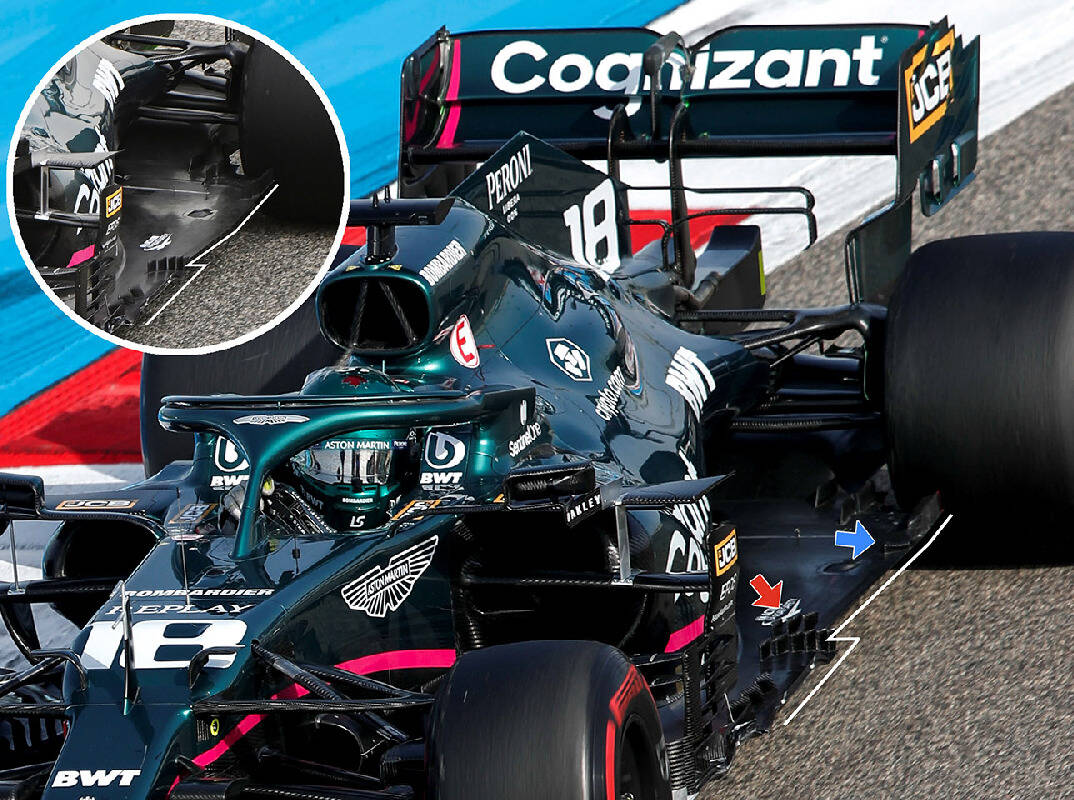 Foto zur News: Formel-1-Technik: Überarbeiteter Unterboden bei Aston Martin