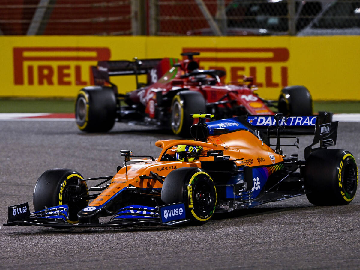 Foto zur News: Lando Norris auf P4 in Bahrain: McLaren 2021 wieder "Best of the Rest"?