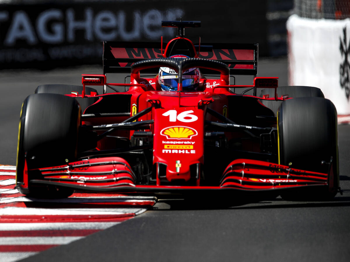 Foto zur News: F1-Training Monaco 2021: Wie viel war da noch im Tank, Ferrari?