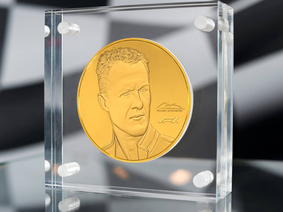Foto zur News: Auktion von Schumacher-Goldmünze bringt mehr als 100.000 Euro ein