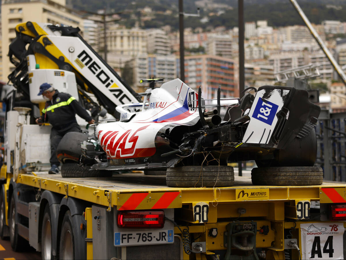 Foto zur News: Mick Schumacher: Monaco-Crash kostet Haas eine halbe Million