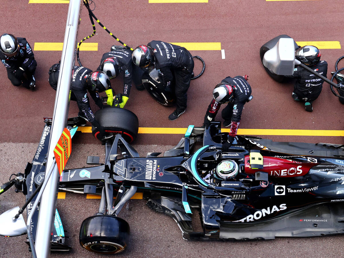 Foto zur News: Rekord durch Mercedes in Monaco: Bisher längster Formel-1-Boxenstopp!