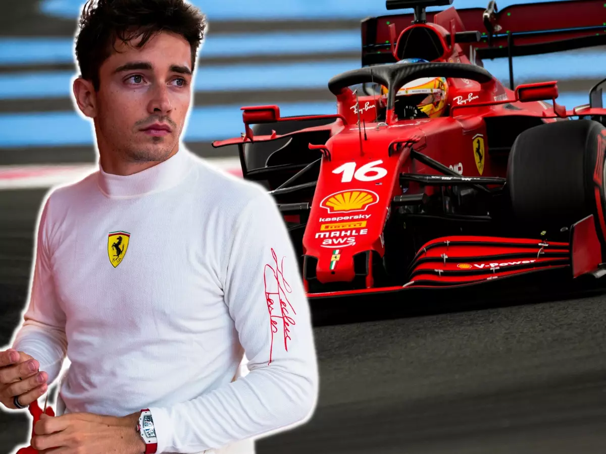 Charles Leclerc (Ferrari) beim Grand Prix von Frankreich in Le Castellet (Circuit Paul Ricard) 2021 (Fotomontage) Foto zur News: Wer letzte Nacht am schlechtesten geschlafen hat: Charles Leclerc