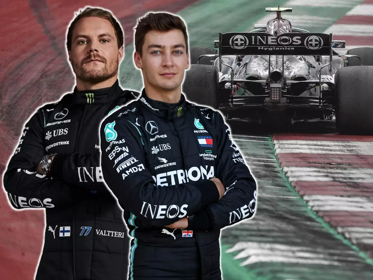 Valtteri Bottas und George Russell (Mercedes) Foto zur News: Toto Wolff bestätigt: Mercedes-Fahrer 2022 stehen fest!
