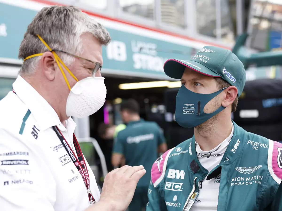 Sebastian Vettel, Otmar Szafnauer Foto zur News: Sebastian Vettel: Otmar Szafnauer hat mich zu Aston Martin gebracht