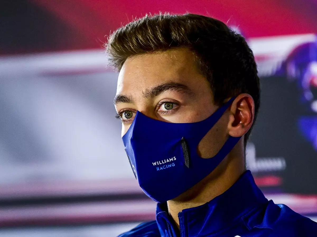 Williams-Fahrer George Russell in der Pressekonferenz vor dem Grand Prix von Italien der Formel 1 2021 in Monza Foto zur News: George Russell: Habe nicht vor, der neue Nico Rosberg zu werden!