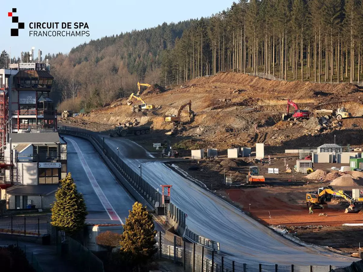 Spa Foto zur News: Winterprojekt: So läuft der Umbau der Strecke in Spa-Francorchamps
