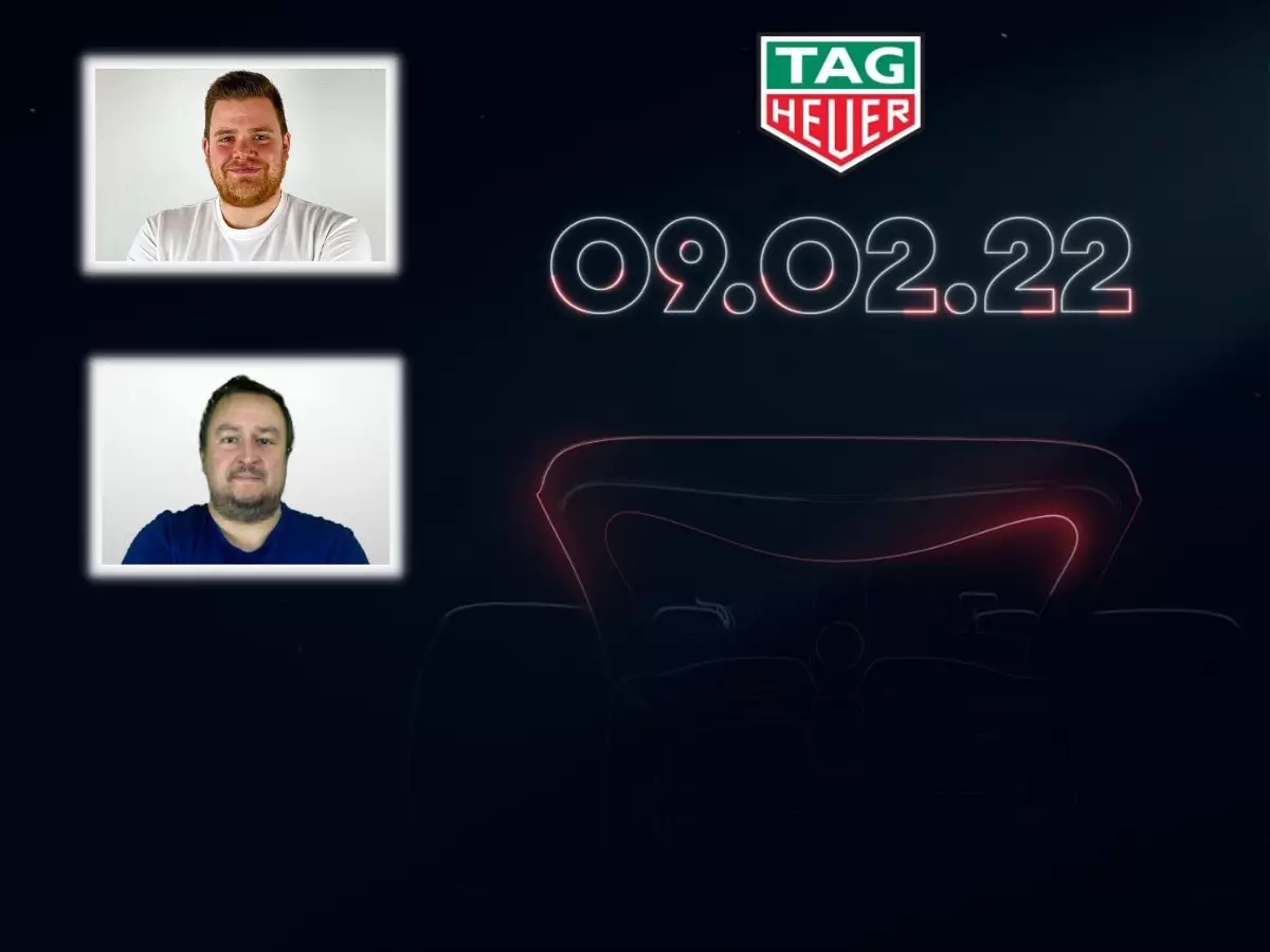 Kevin Scheuren, Christian Nimmervoll, Präsentation Red Bull RB18 2022 Foto zur News: Premiere: Präsentation Red Bull RB18 live mit deutschem Kommentar!