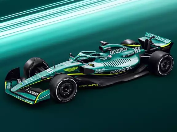 Aston Martin AMR22 Foto zur News: F1-Launch 2022 Aston Martin: "Große Chance" für Vettel mit dem AMR22?