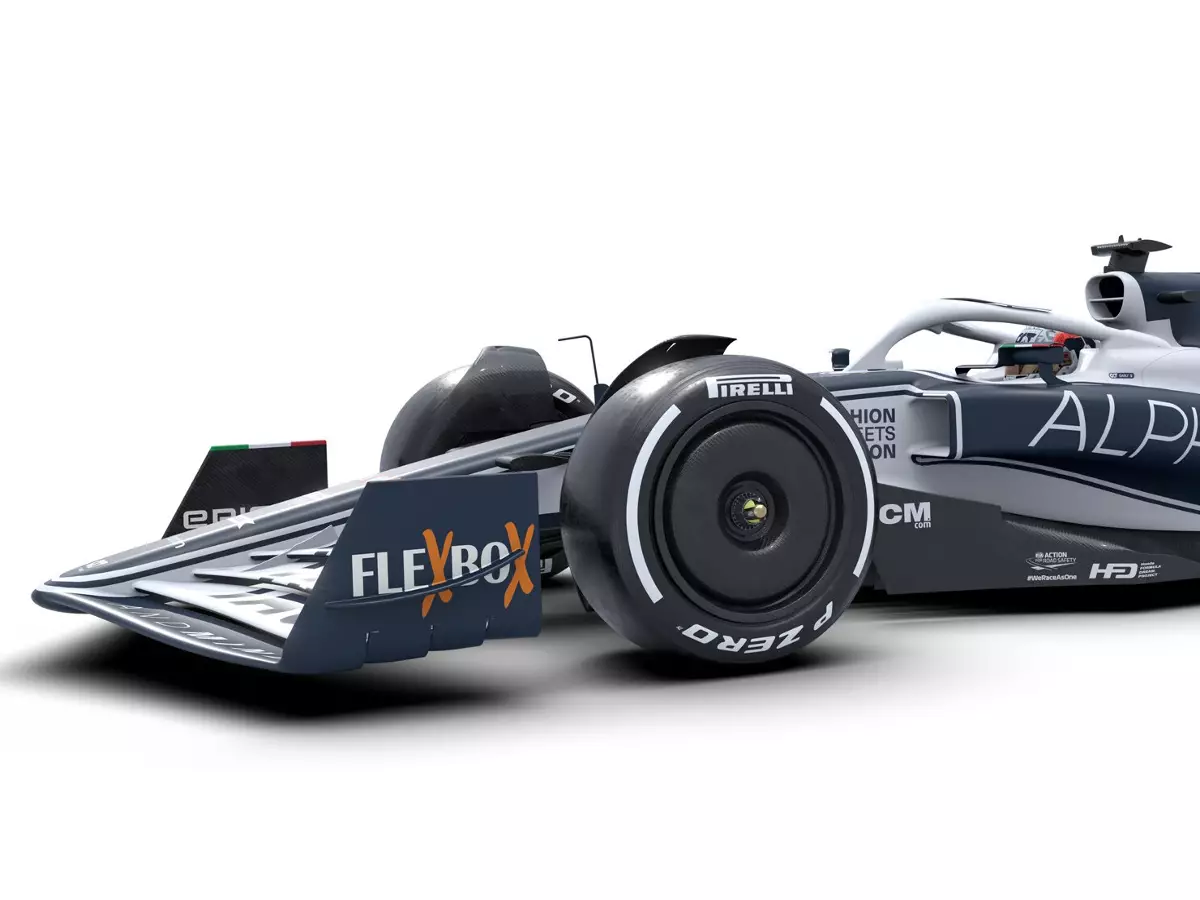Der neue AlphaTauri AT03 für die Formel-1-Saison 2022 in der Seitenansicht Foto zur News: Formel-1-Technik: Die auffälligsten Details am AlphaTauri AT03