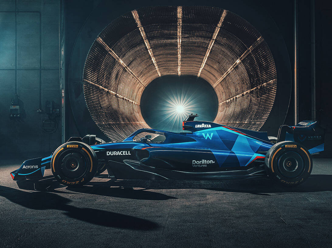 Foto zur News: Mit Showcar statt FW44: Williams präsentiert sein neues Formel-1-Design