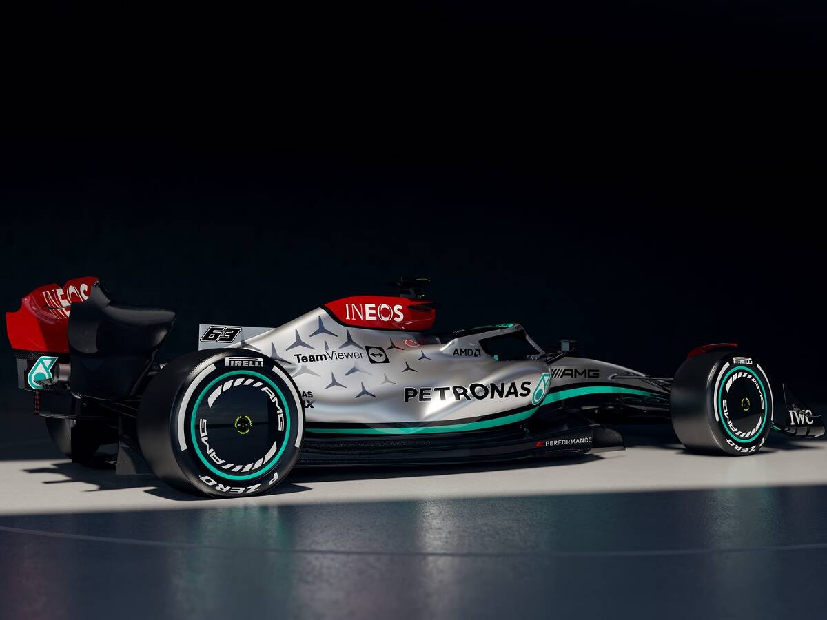 Foto zur News: Mercedes erklärt: Darum ist der W13 für die F1 2022 wieder Silber