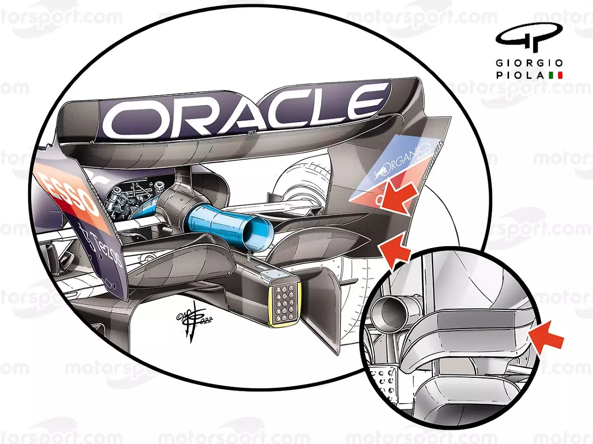 Red Bull RB18: Beam-Wing Foto zur News: Formel-1-Technik: Was noch alles im Red Bull RB18 steckt